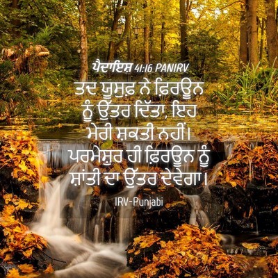 Picture 04 - ਪੈਦਾਇਸ਼ 41:16 PANIRV - ਤਦ ਯੂਸੁਫ਼ ਨੇ - Bible Verse Picture