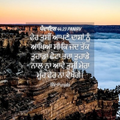 Picture 04 - ਪੈਦਾਇਸ਼ 44:23 PANIRV - ਫੇਰ ਤੁਸੀਂ ਆਪਣੇ - Bible Verse Picture