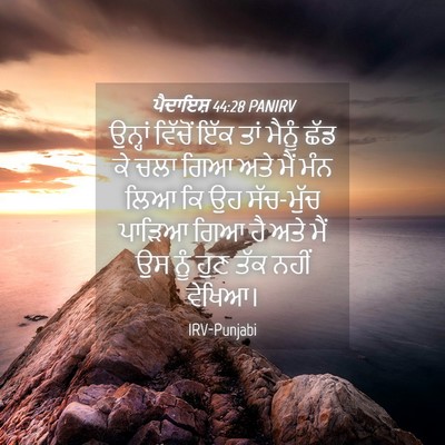 Picture 04 - ਪੈਦਾਇਸ਼ 44:28 PANIRV - ਉਨ੍ਹਾਂ ਵਿੱਚੋਂ ਇੱਕ - Bible Verse Picture