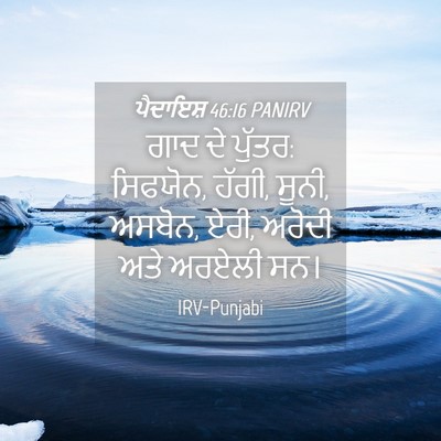Picture 04 - ਪੈਦਾਇਸ਼ 46:16 PANIRV - ਗਾਦ ਦੇ ਪੁੱਤਰ: - Bible Verse Picture