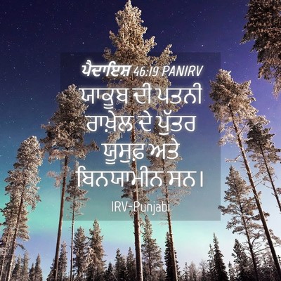 Picture 04 - ਪੈਦਾਇਸ਼ 46:19 PANIRV - ਯਾਕੂਬ ਦੀ ਪਤਨੀ - Bible Verse Picture