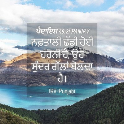 Picture 04 - ਪੈਦਾਇਸ਼ 49:21 PANIRV - ਨਫ਼ਤਾਲੀ ਛੱਡੀ ਹੋਈ - Bible Verse Picture
