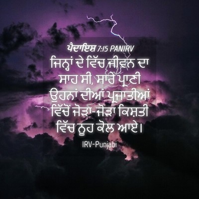 Picture 04 - ਪੈਦਾਇਸ਼ 7:15 PANIRV - ਜਿਨ੍ਹਾਂ ਦੇ ਵਿੱਚ - Bible Verse Picture