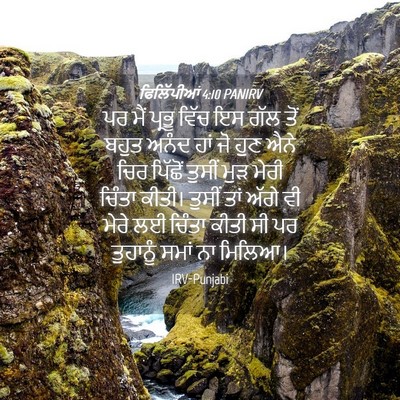 Picture 04 - ਫਿਲਿੱਪੀਆਂ 4:10 PANIRV - ਪਰ ਮੈਂ ਪ੍ਰਭੂ ਵਿੱਚ - Bible Verse Picture