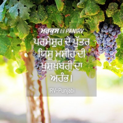 Picture 04 - ਮਰਕੁਸ 1:1 PANIRV - ਪਰਮੇਸ਼ੁਰ ਦੇ ਪੁੱਤਰ - Bible Verse Picture