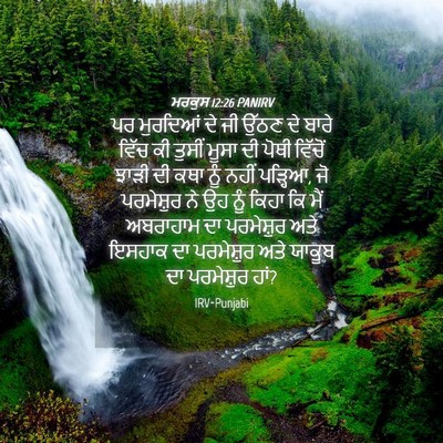 Picture 04 - ਮਰਕੁਸ 12:26 PANIRV - ਪਰ ਮੁਰਦਿਆਂ ਦੇ ਜੀ - Bible Verse Picture