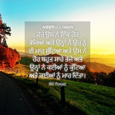 Picture 04 - ਮਰਕੁਸ 12:5 PANIRV - ਫੇਰ ਉਸ ਨੇ ਇੱਕ ਹੋਰ - Bible Verse Picture