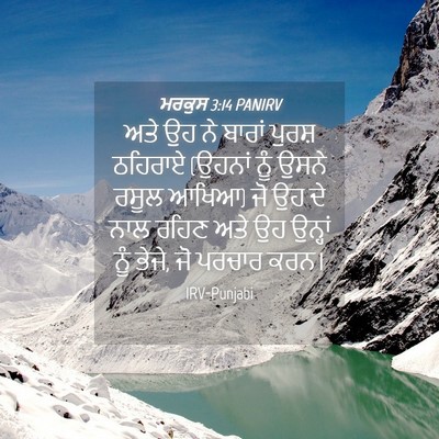 Picture 04 - ਮਰਕੁਸ 3:14 PANIRV - ਅਤੇ ਉਹ ਨੇ ਬਾਰਾਂ - Bible Verse Picture