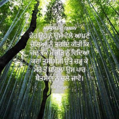 Picture 04 - ਮਰਕੁਸ 6:45 PANIRV - ਫੇਰ ਉਹ ਨੇ ਉਸੇ ਵੇਲੇ - Bible Verse Picture
