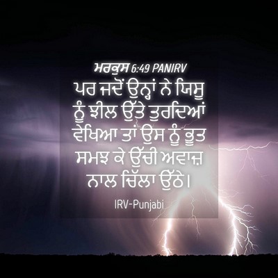 Picture 04 - ਮਰਕੁਸ 6:49 PANIRV - ਪਰ ਜਦੋਂ ਉਨ੍ਹਾਂ ਨੇ - Bible Verse Picture