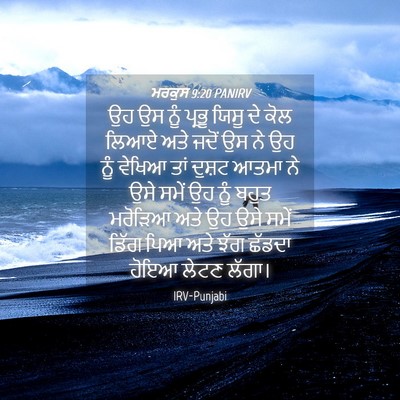 Picture 04 - ਮਰਕੁਸ 9:20 PANIRV - ਉਹ ਉਸ ਨੂੰ ਪ੍ਰਭੂ - Bible Verse Picture