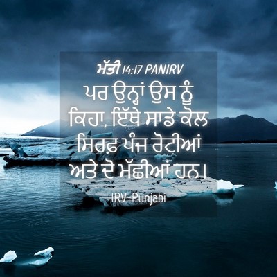 Picture 04 - ਮੱਤੀ 14:17 PANIRV - ਪਰ ਉਨ੍ਹਾਂ ਉਸ ਨੂੰ - Bible Verse Picture