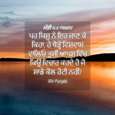 Picture 04 - ਮੱਤੀ 16:8 PANIRV - ਪਰ ਯਿਸੂ ਨੇ ਇਹ ਜਾਣ - Bible Verse Picture