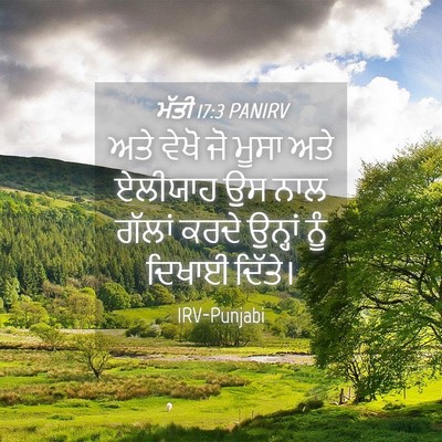 Picture 04 - ਮੱਤੀ 17:3 PANIRV - ਅਤੇ ਵੇਖੋ ਜੋ ਮੂਸਾ - Bible Verse Picture