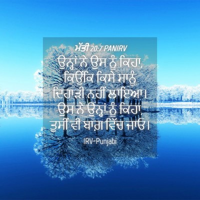 Picture 04 - ਮੱਤੀ 20:7 PANIRV - ਉਨ੍ਹਾਂ ਨੇ ਉਸ ਨੂੰ - Bible Verse Picture