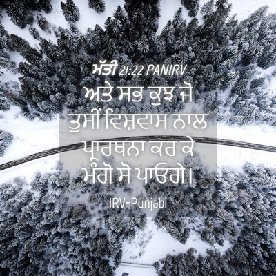 Picture 04 - ਮੱਤੀ 21:22 PANIRV - ਅਤੇ ਸਭ ਕੁਝ ਜੋ ਤੁਸੀਂ - Bible Verse Picture