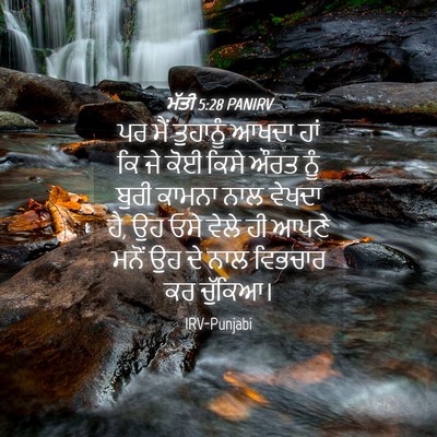 Picture 04 - ਮੱਤੀ 5:28 PANIRV - ਪਰ ਮੈਂ ਤੁਹਾਨੂੰ - Bible Verse Picture