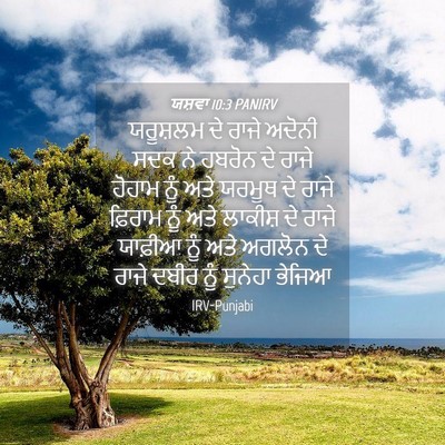 Picture 04 - ਯਸ਼ਵਾ 10:3 PANIRV - ਯਰੂਸ਼ਲਮ ਦੇ ਰਾਜੇ - Bible Verse Picture