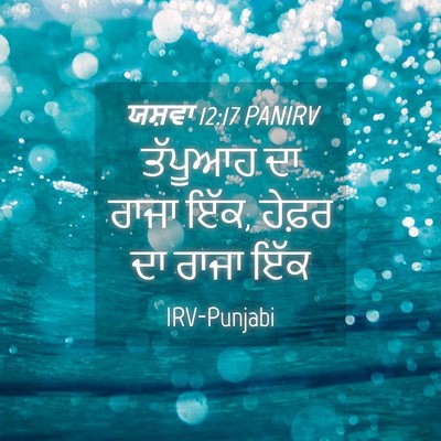 Picture 04 - ਯਸ਼ਵਾ 12:17 PANIRV - ਤੱਪੂਆਹ ਦਾ ਰਾਜਾ ਇੱਕ, - Bible Verse Picture