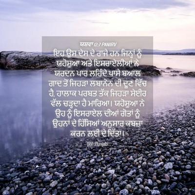 Picture 04 - ਯਸ਼ਵਾ 12:7 PANIRV - ਇਹ ਉਸ ਦੇਸ ਦੇ ਰਾਜੇ - Bible Verse Picture