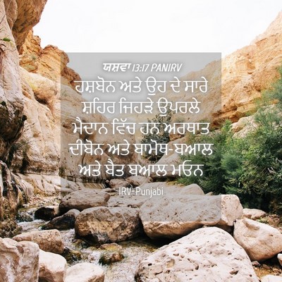 Picture 04 - ਯਸ਼ਵਾ 13:17 PANIRV - ਹਸ਼ਬੋਨ ਅਤੇ ਉਹ ਦੇ - Bible Verse Picture