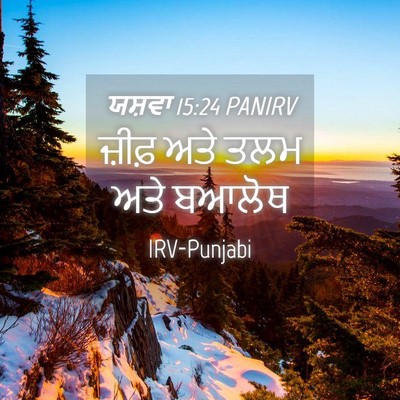 Picture 04 - ਯਸ਼ਵਾ 15:24 PANIRV - ਜ਼ੀਫ਼ ਅਤੇ ਤਲਮ ਅਤੇ - Bible Verse Picture
