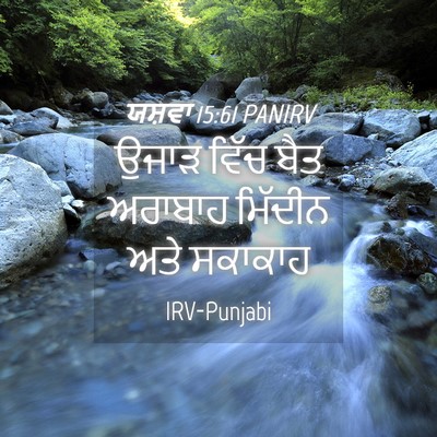 Picture 04 - ਯਸ਼ਵਾ 15:61 PANIRV - ਉਜਾੜ ਵਿੱਚ ਬੈਤ - Bible Verse Picture