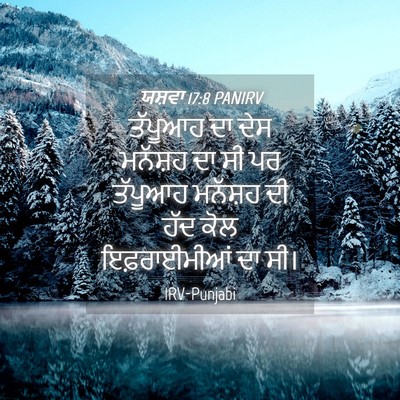 Picture 04 - ਯਸ਼ਵਾ 17:8 PANIRV - ਤੱਪੂਆਹ ਦਾ ਦੇਸ - Bible Verse Picture