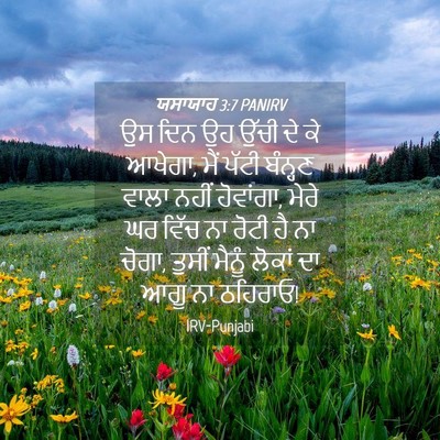Picture 04 - ਯਸਾਯਾਹ 3:7 PANIRV - ਉਸ ਦਿਨ ਉਹ ਉੱਚੀ ਦੇ - Bible Verse Picture