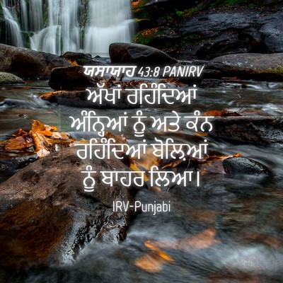 Picture 04 - ਯਸਾਯਾਹ 43:8 PANIRV - ਅੱਖਾਂ ਰਹਿੰਦਿਆਂ - Bible Verse Picture