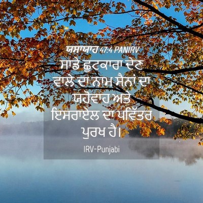 Picture 04 - ਯਸਾਯਾਹ 47:4 PANIRV - ਸਾਡੇ ਛੁਟਕਾਰਾ ਦੇਣ - Bible Verse Picture
