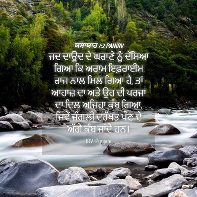 Picture 04 - ਯਸਾਯਾਹ 7:2 PANIRV - ਜਦ ਦਾਊਦ ਦੇ ਘਰਾਣੇ - Bible Verse Picture