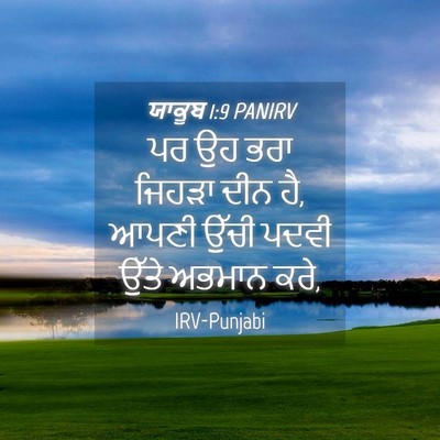 Picture 04 - ਯਾਕੂਬ 1:9 PANIRV - ਪਰ ਉਹ ਭਰਾ ਜਿਹੜਾ ਦੀਨ - Bible Verse Picture