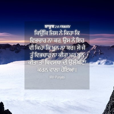 Picture 04 - ਯਾਕੂਬ 2:11 PANIRV - ਕਿਉਂਕਿ ਜਿਸ ਨੇ ਕਿਹਾ - Bible Verse Picture
