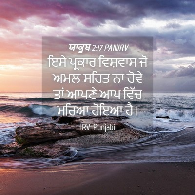 Picture 04 - ਯਾਕੂਬ 2:17 PANIRV - ਇਸੇ ਪ੍ਰਕਾਰ - Bible Verse Picture