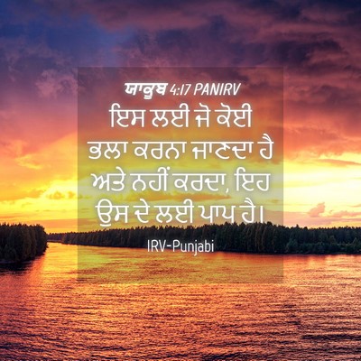 Picture 04 - ਯਾਕੂਬ 4:17 PANIRV - ਇਸ ਲਈ ਜੋ ਕੋਈ ਭਲਾ - Bible Verse Picture