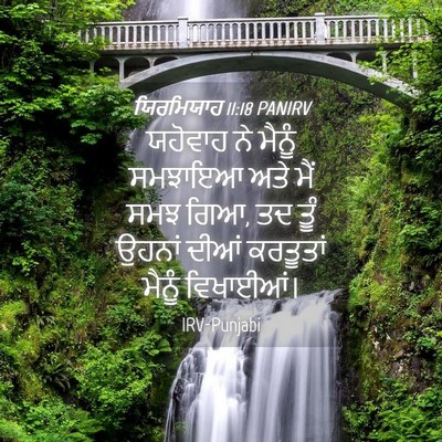Picture 04 - ਯਿਰਮਿਯਾਹ 11:18 PANIRV - ਯਹੋਵਾਹ ਨੇ ਮੈਨੂੰ - Bible Verse Picture