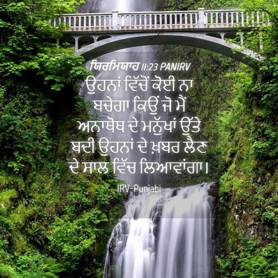 Picture 04 - ਯਿਰਮਿਯਾਹ 11:23 PANIRV - ਉਹਨਾਂ ਵਿੱਚੋਂ ਕੋਈ - Bible Verse Picture