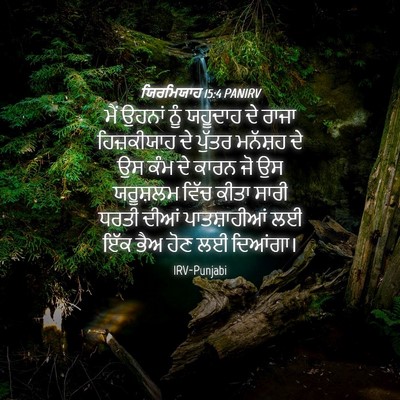 Picture 04 - ਯਿਰਮਿਯਾਹ 15:4 PANIRV - ਮੈਂ ਉਹਨਾਂ ਨੂੰ - Bible Verse Picture