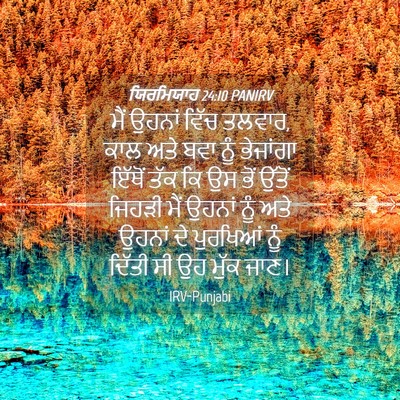 Picture 04 - ਯਿਰਮਿਯਾਹ 24:10 PANIRV - ਮੈਂ ਉਹਨਾਂ ਵਿੱਚ - Bible Verse Picture