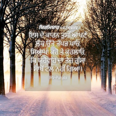 Picture 04 - ਯਿਰਮਿਯਾਹ 4:8 PANIRV - ਇਸ ਦੇ ਕਾਰਨ ਤੁਸੀਂ - Bible Verse Picture