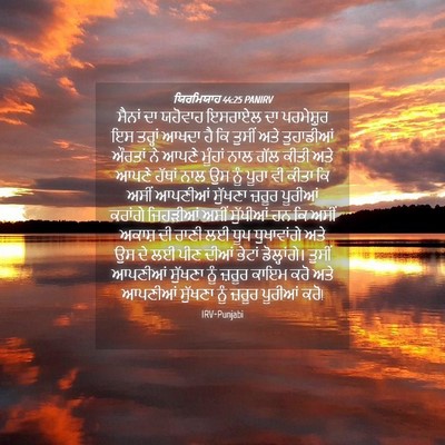 Picture 04 - ਯਿਰਮਿਯਾਹ 44:25 PANIRV - ਸੈਨਾਂ ਦਾ ਯਹੋਵਾਹ - Bible Verse Picture