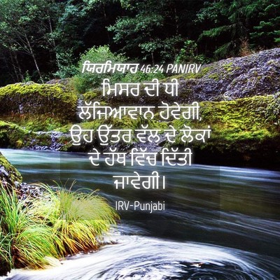 Picture 04 - ਯਿਰਮਿਯਾਹ 46:24 PANIRV - ਮਿਸਰ ਦੀ ਧੀ - Bible Verse Picture