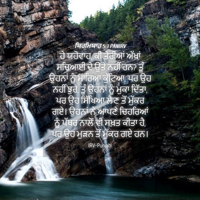 Picture 04 - ਯਿਰਮਿਯਾਹ 5:3 PANIRV - ਹੇ ਯਹੋਵਾਹ, ਕੀ - Bible Verse Picture