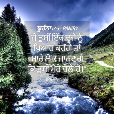 Picture 04 - ਯੂਹੰਨਾ 13:35 PANIRV - ਜੇ ਤੁਸੀਂ ਇੱਕ ਦੂਜੇ - Bible Verse Picture