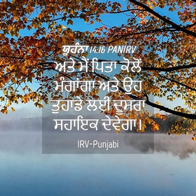 Picture 04 - ਯੂਹੰਨਾ 14:16 PANIRV - ਅਤੇ ਮੈਂ ਪਿਤਾ ਕੋਲੋਂ - Bible Verse Picture