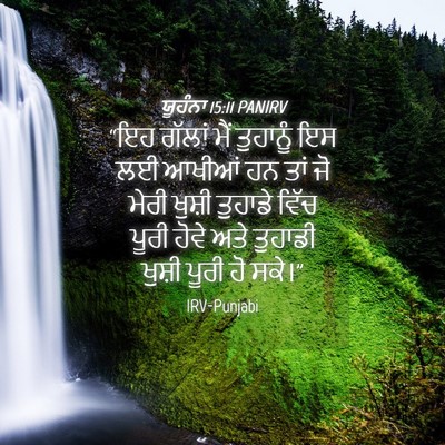 Picture 04 - ਯੂਹੰਨਾ 15:11 PANIRV - “ਇਹ ਗੱਲਾਂ ਮੈਂ - Bible Verse Picture