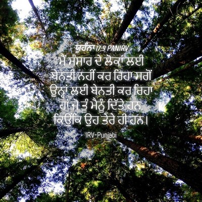 Picture 04 - ਯੂਹੰਨਾ 17:9 PANIRV - ਮੈਂ ਸੰਸਾਰ ਦੇ ਲੋਕਾਂ - Bible Verse Picture