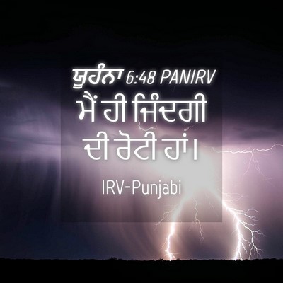 Picture 04 - ਯੂਹੰਨਾ 6:48 PANIRV - ਮੈਂ ਹੀ ਜਿੰਦਗੀ ਦੀ - Bible Verse Picture