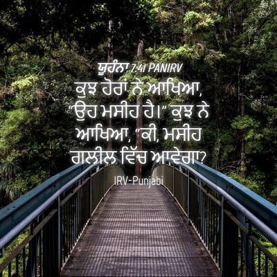 Picture 04 - ਯੂਹੰਨਾ 7:41 PANIRV - ਕੁਝ ਹੋਰਾਂ ਨੇ ਆਖਿਆ, - Bible Verse Picture